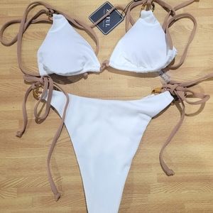 White Thong Bikini Bathing Suit